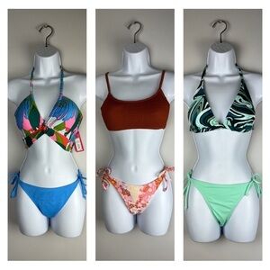NEW 3 Xhilaration Bikinis Size M 4/6 Two Piece Bathing Suits Swim Summer Beach